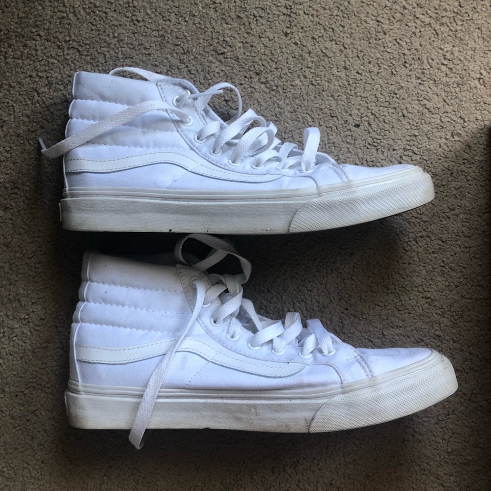 White Sk8 vans sneakers